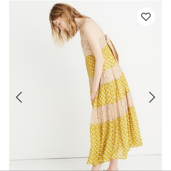 Madewell Print-Mix Midi Tiered Dress Jaipur Floral - Picture 3 of 11
